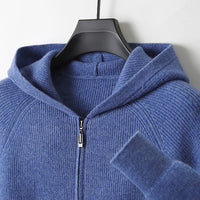 Casual Long Sleeve Hooded Cardigan — vista posteriore