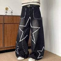 Central Nervous Star Graphic Baggy Barrel Jeans‌ — dettaglio