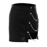 Y2K Chain High Waist Mini Skirt