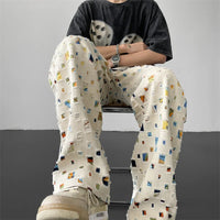 Checker Plaid Sweatpants Jogger Trousers — dettaglio