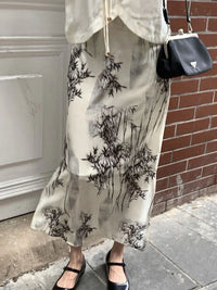 Chinese Style Maxi Skirt — vista frontale