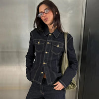Cinch Bell Vintage Denim Jacket — vista posteriore