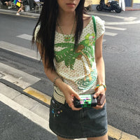 Coconut Polka Dot Graphic T Shirt — dettaglio