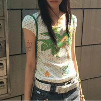 Coconut Polka Dot Graphic T Shirt — vista posteriore