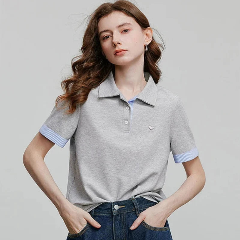 Contrast Polo Shirt — vista posteriore