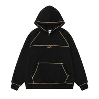 Contrast Stitch Embroidered Hoodie — vista posteriore