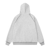 Contrast Stitch Embroidered Hoodie — vista laterale