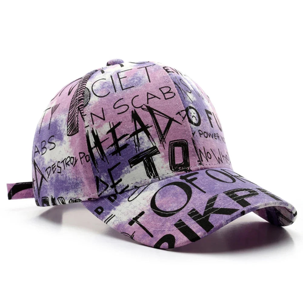 Covered Graffiti Baseball Cap — dettaglio della stampa