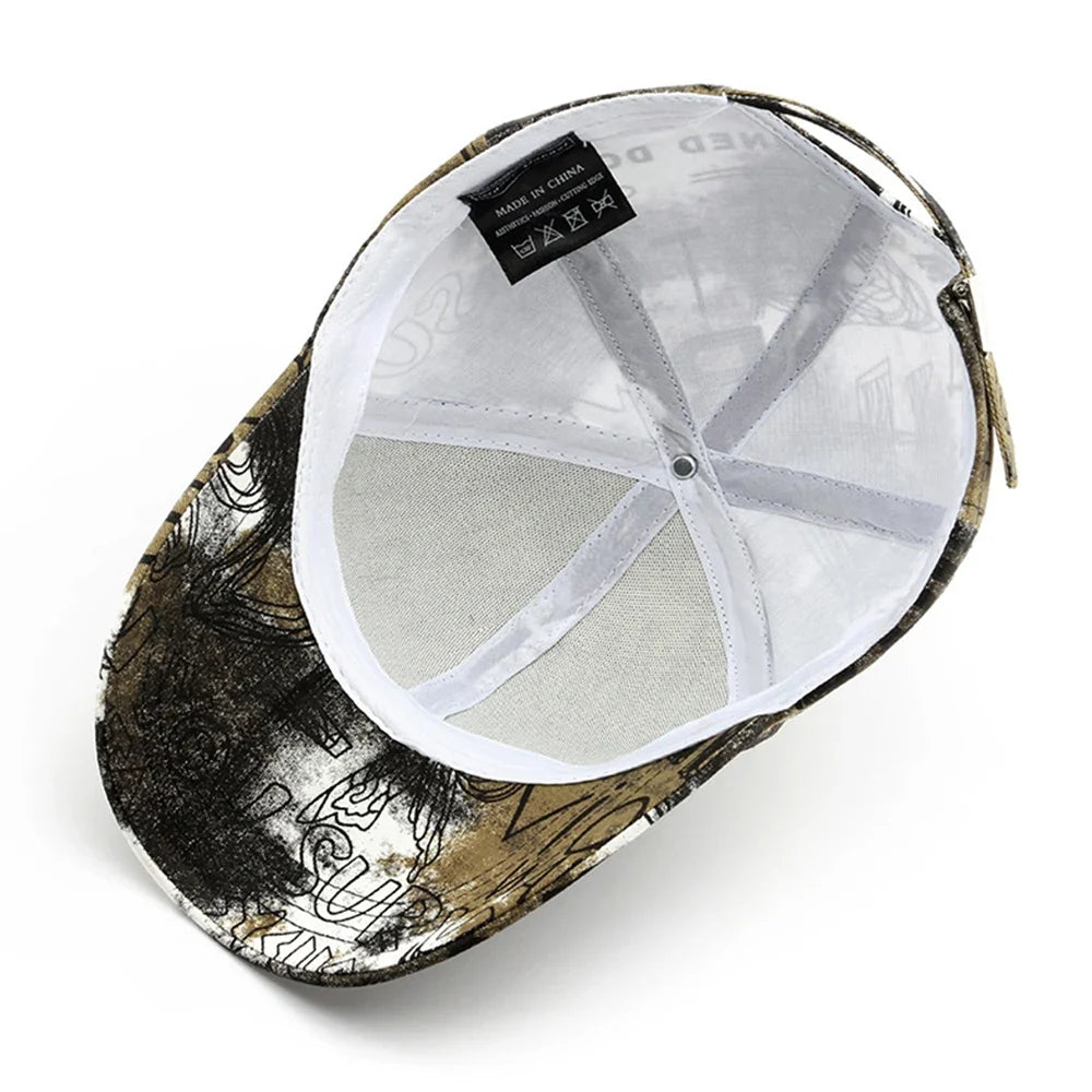 Covered Graffiti Baseball Cap — vista posteriore