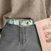 Cow Print Pu Belt — vista laterale