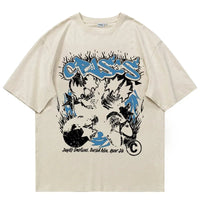 Crisis Skulls Graphic T Shirt — dettaglio della stampa