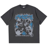 Crisis Skulls Graphic T Shirt — vista posteriore