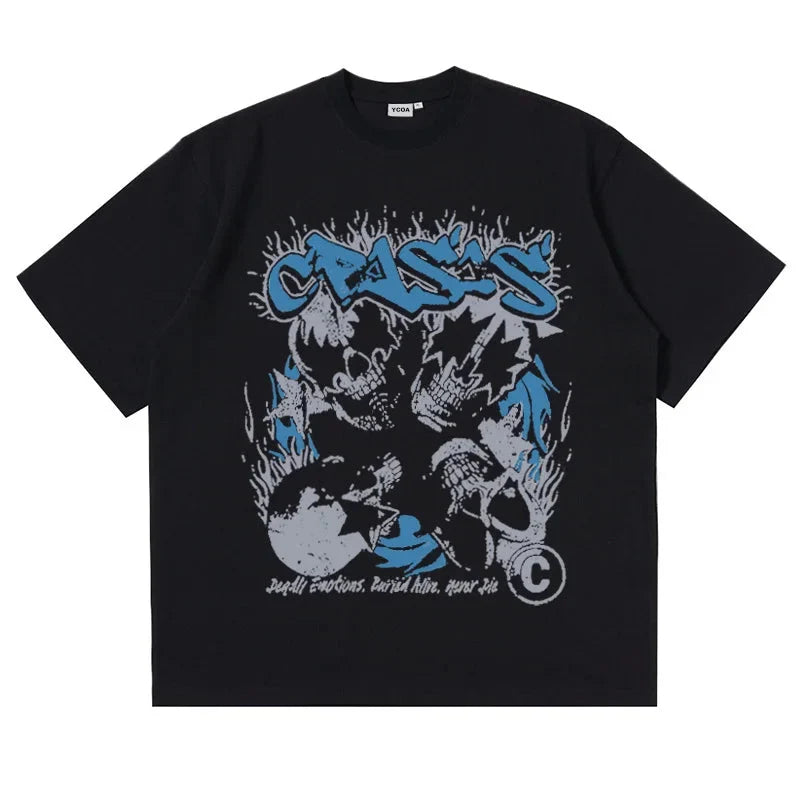 Crisis Skulls Graphic T Shirt — dettaglio