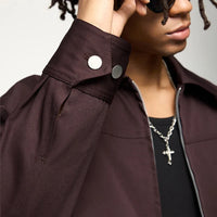 Cropped Cargo Jacket — vista laterale
