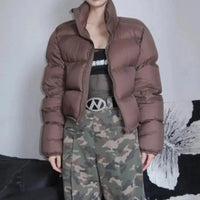 Cropped Womens Padded Puffer Jacket — in alternativa