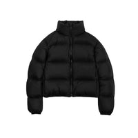 Cropped Womens Padded Puffer Jacket — vista posteriore