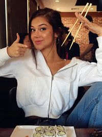 Cropped Zip up Hoodie — in alternativa