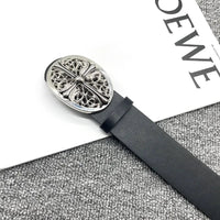 Cross Buckle Leather Belt — in alternativa