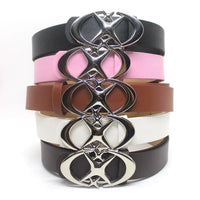 Cross Star Buckle Leather Belt — vista completa