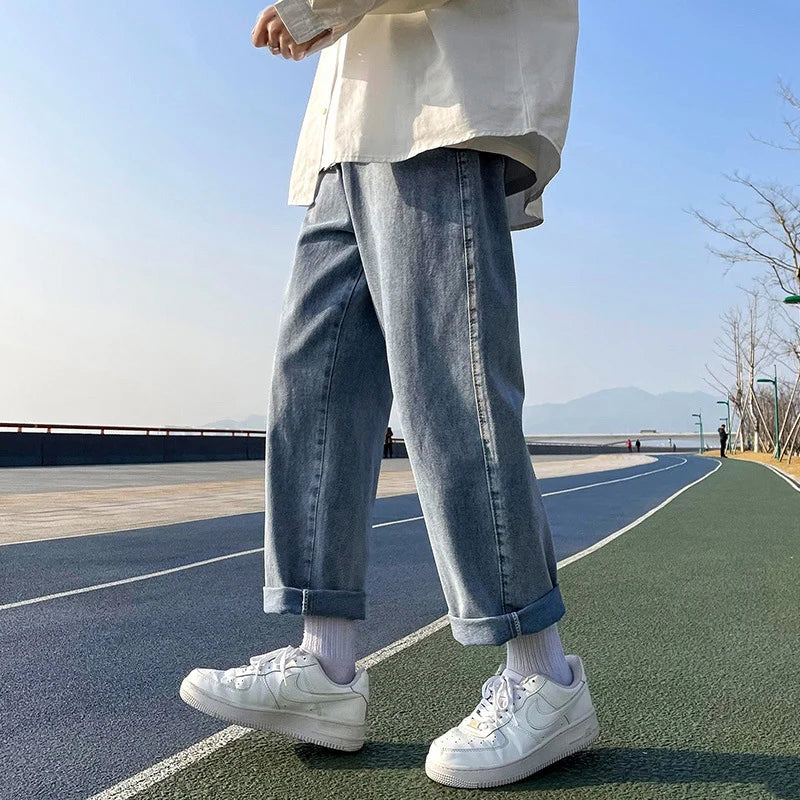 Cuffed Mid Rise Denim Jeans — dettaglio