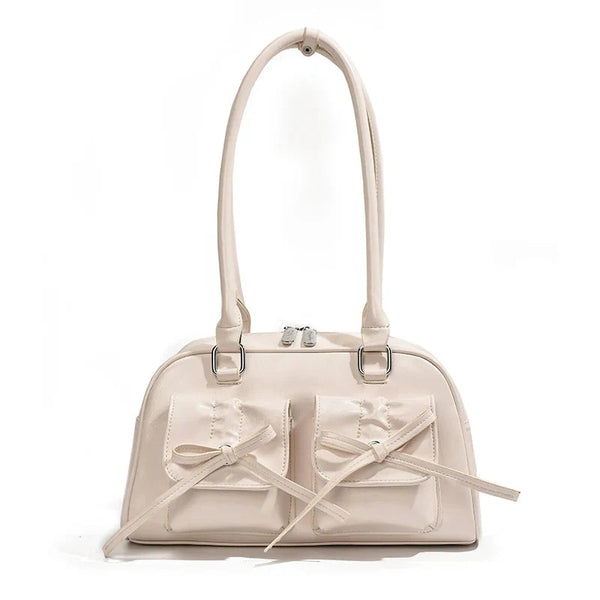 Cute Bow Tie Underarm Handbag — vista frontale
