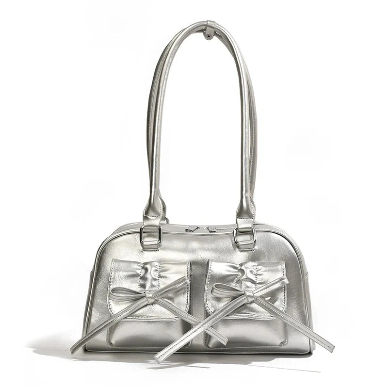 Cute Bow Tie Underarm Handbag — vista posteriore
