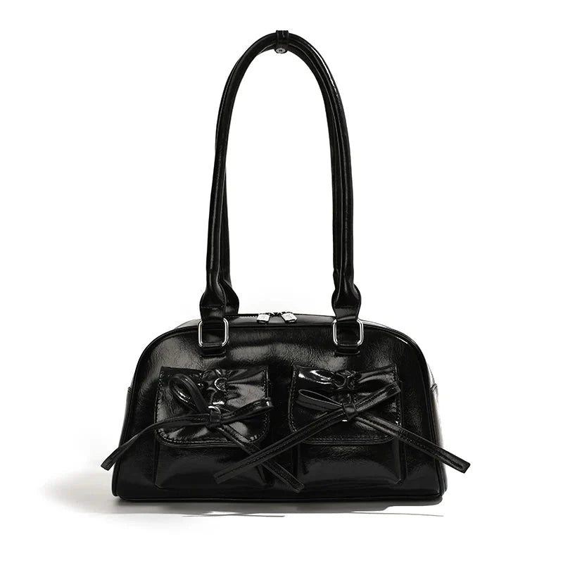 Cute Bow Tie Underarm Handbag — dettaglio
