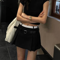 Cute Pleated Mini Skirt — vista posteriore