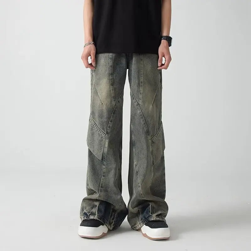 Cyber Baggy Vintage Boot Cut Jeans — vista posteriore