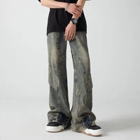 Cyber Baggy Vintage Boot Cut Jeans — dettaglio