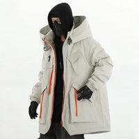 Cyber Tactical Parka Coat Jacket — dettaglio della stampa