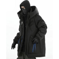 Cyber Tactical Parka Coat Jacket — vista laterale
