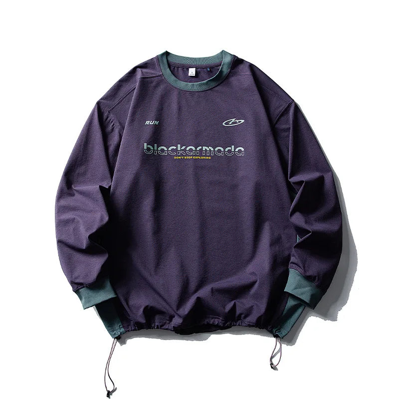 Cyber Track Techwear Fitness Long Sleeve Top — vista posteriore
