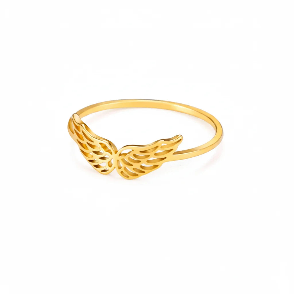 Dainty Aesthetic Butterfly Ring — vista frontale