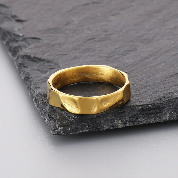 Y2K Dainty Thin Geometric Ring