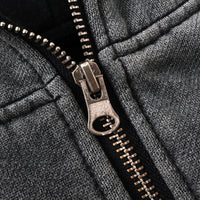 Dark Grey Balaclava Zip Up Hoodie — in alternativa