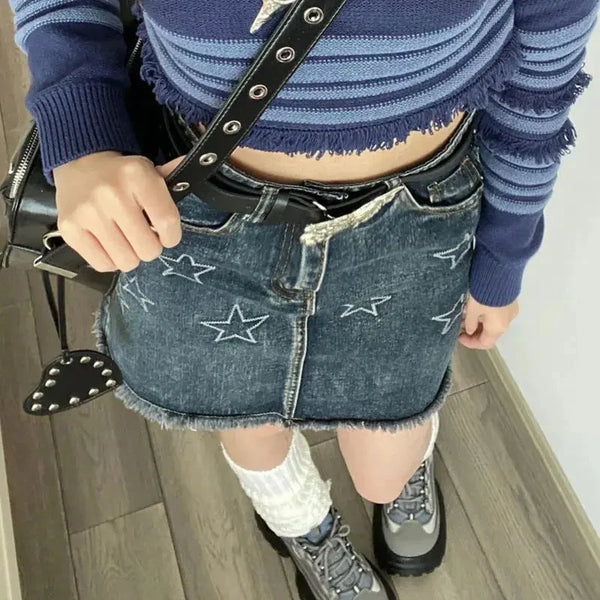 Dazzle Star Mini Skirt — vista frontale