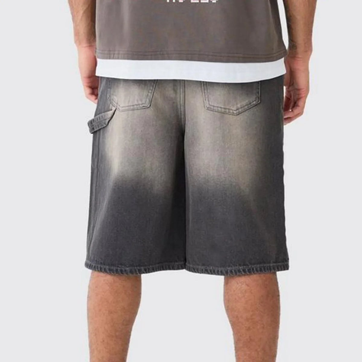 Denim Carpenter Jorts — vista laterale