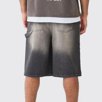 Denim Carpenter Jorts — vista laterale