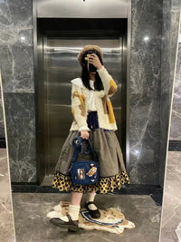 Denim Messenger Handbag — vista completa