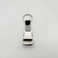 Detachable Mini Plane Safety Seatbelt Plane Belt Loop Keychain — vista frontale