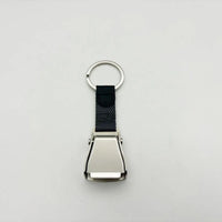 Detachable Mini Plane Safety Seatbelt Plane Belt Loop Keychain — vista frontale