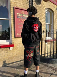 Devil's Work Graphic Jorts — vista posteriore