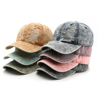 Distressed Baseball Cap — vista frontale