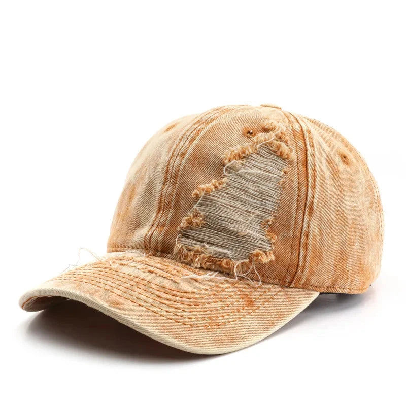 Distressed Baseball Cap — vista laterale