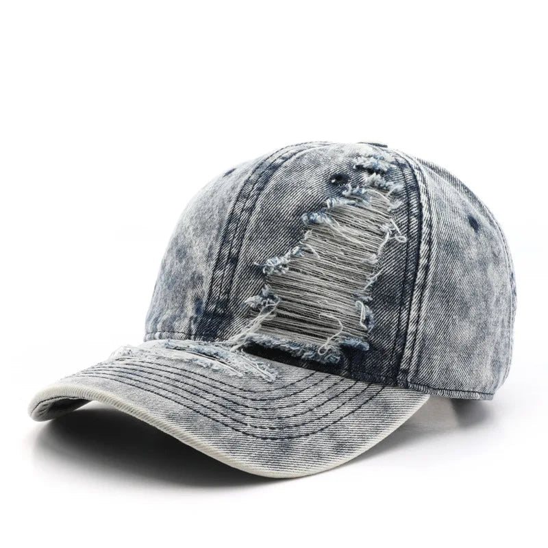 Distressed Baseball Cap — vista posteriore