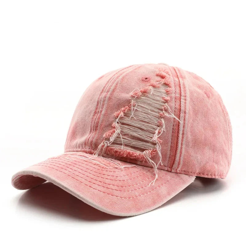 Distressed Baseball Cap — dettaglio