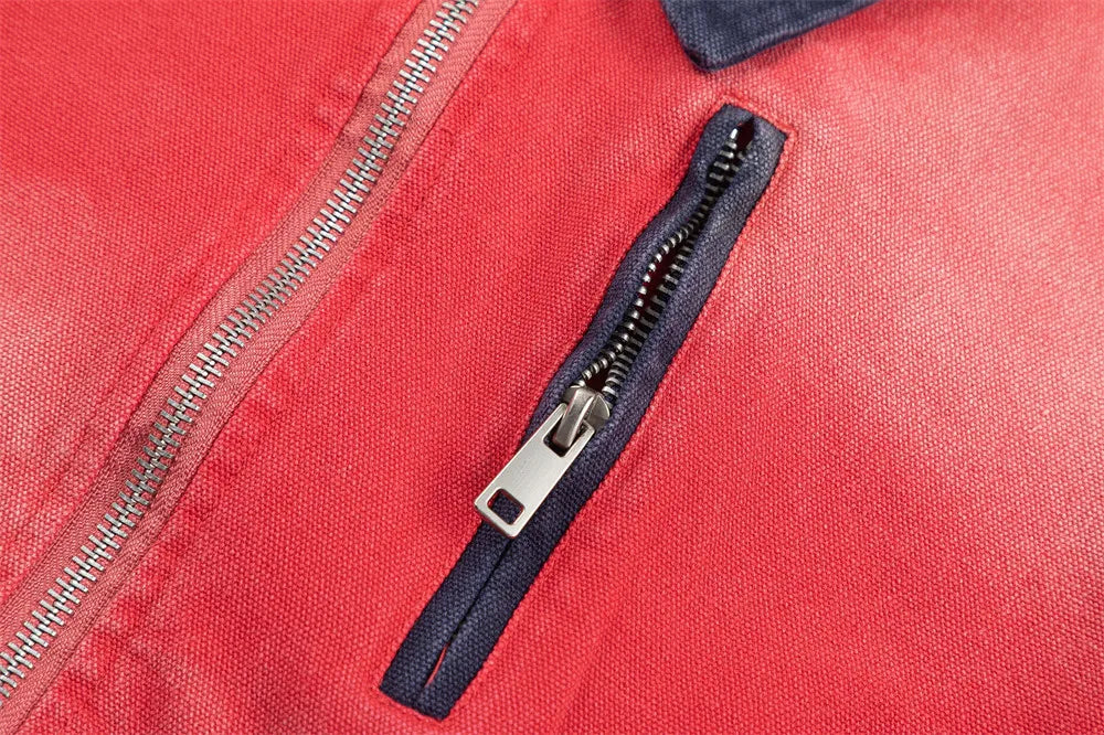 Distressed Cargo Workwear Jacket — vista laterale