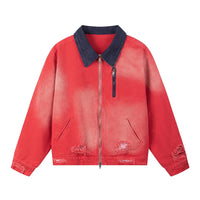 Distressed Cargo Workwear Jacket — vista posteriore