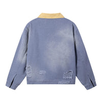 Distressed Cargo Workwear Jacket — dettaglio